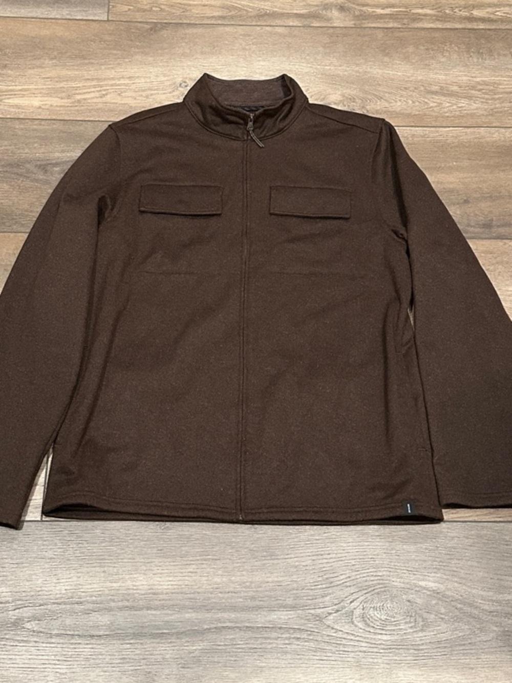 Prana Men's Dark Brown Full-Zip Jacket